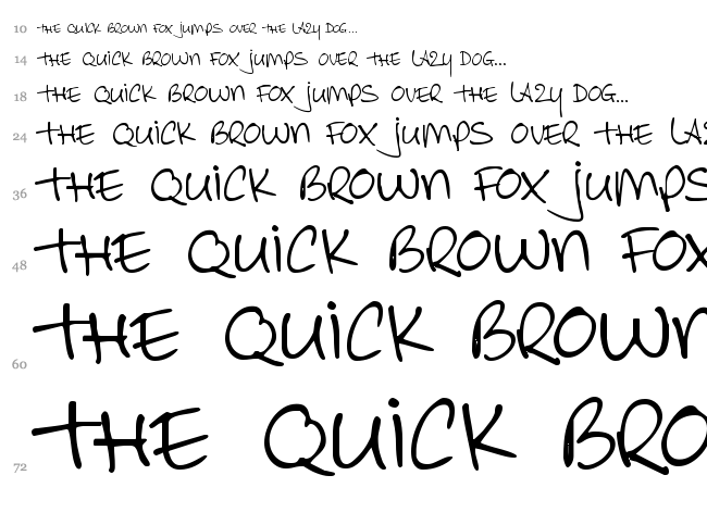 DK Allez Hop font waterfall